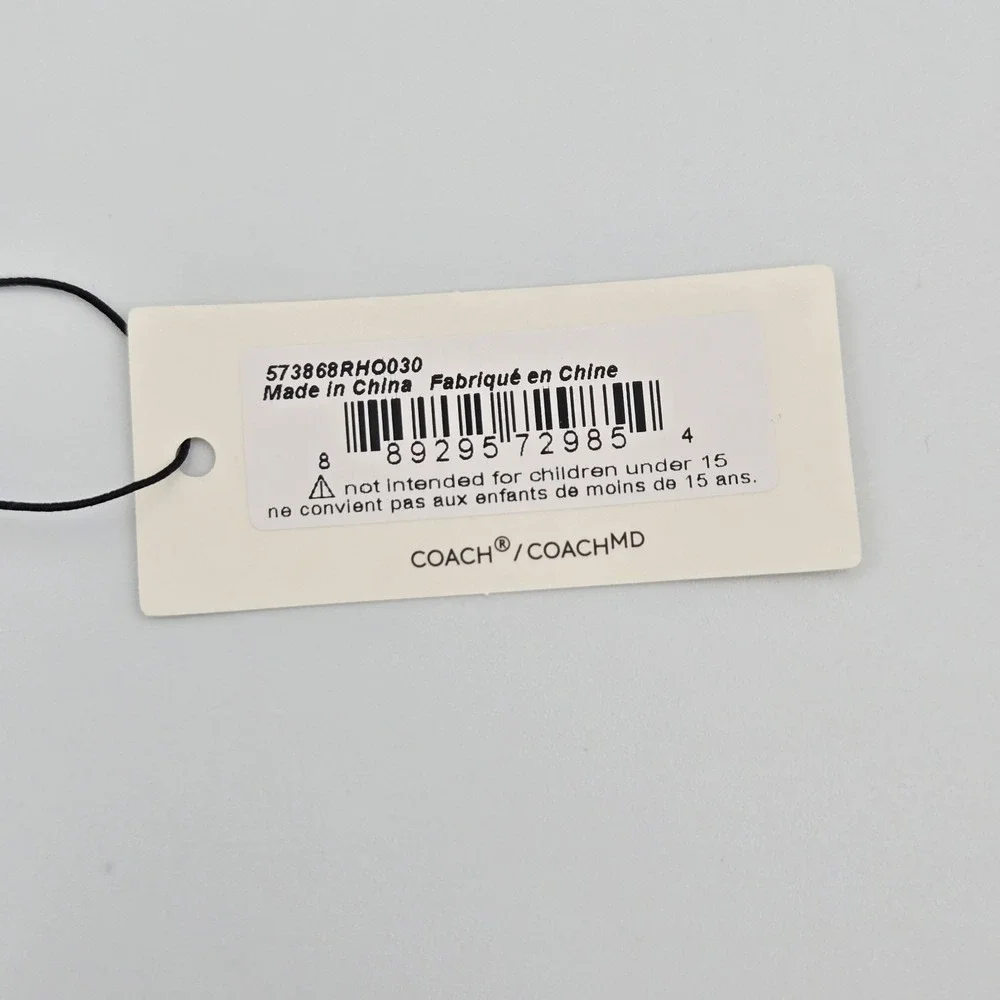 Coach Silver‎ Heart Pendant Necklace Signature 
